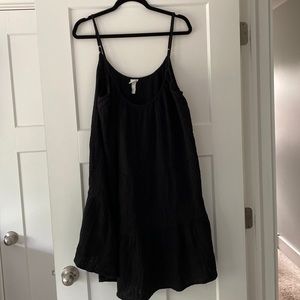 H&M, black summer dress with adjustable straps size EUR XL or UK XL